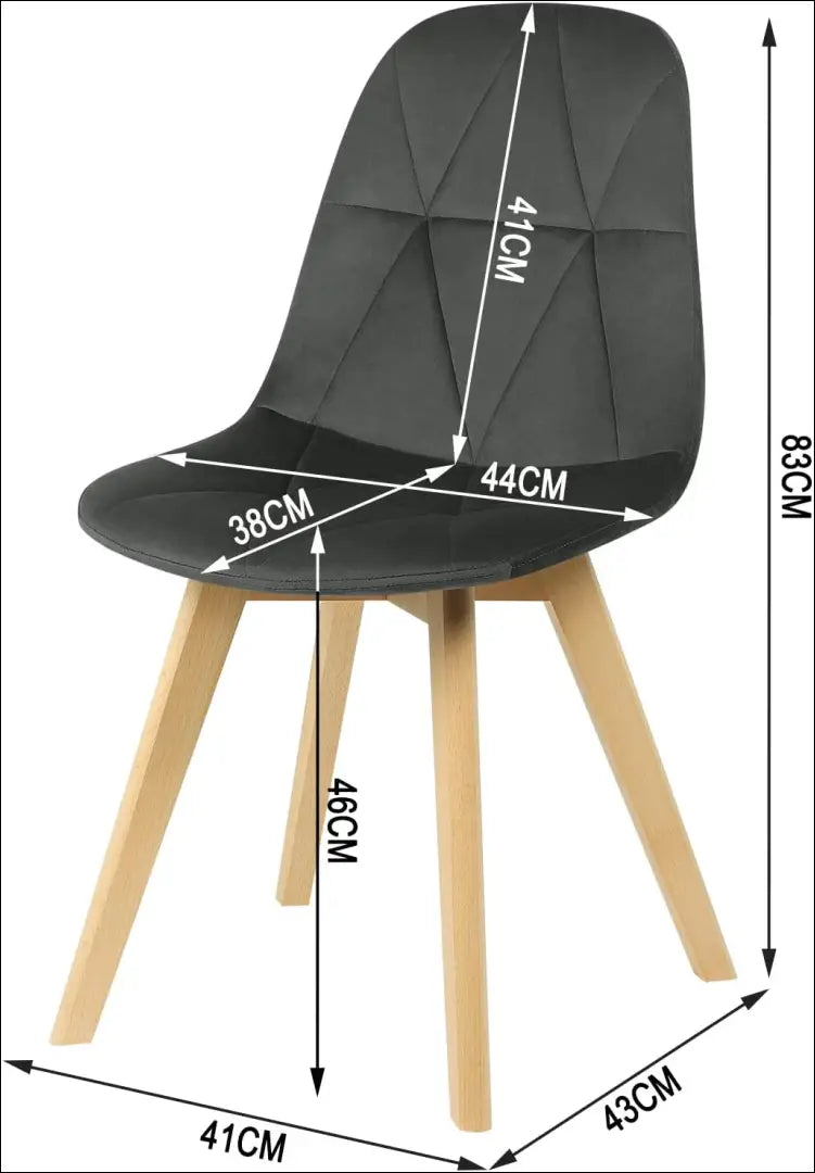 Kėdė VI1109 - €48 Save 50% 25-50, __label:Pristatymas 1-2 d.d., color-juoda, kedes-valgomojo, material-aksomas €25