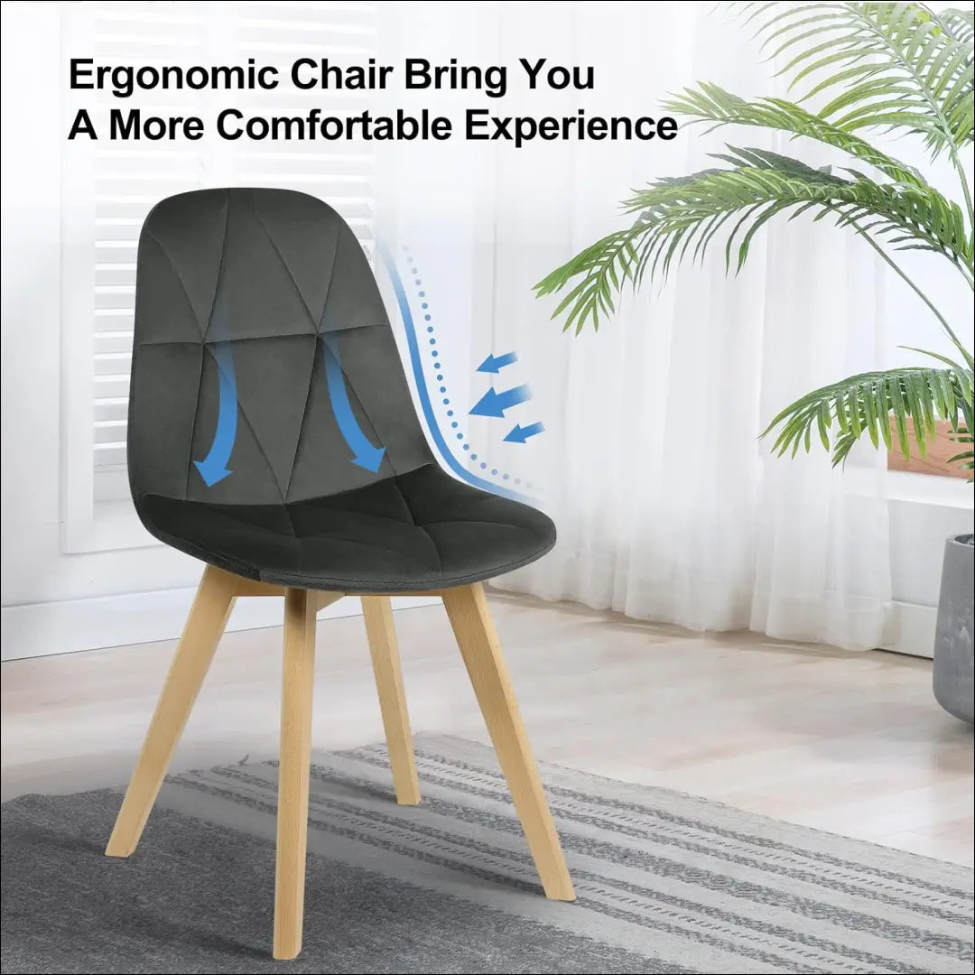 Kėdė VI1109 - €48 Save 50% 25-50, __label:Pristatymas 1-2 d.d., color-juoda, kedes-valgomojo, material-aksomas €25