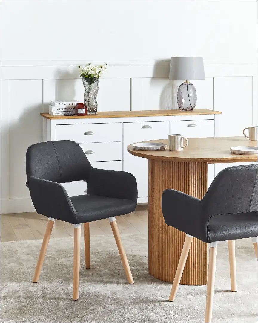 Kėdė VI1112 - €69 Save 50% 50-100, __label:Pristatymas 1-2 d.d., color-juoda, kedes-valgomojo, material-gobelenas €50