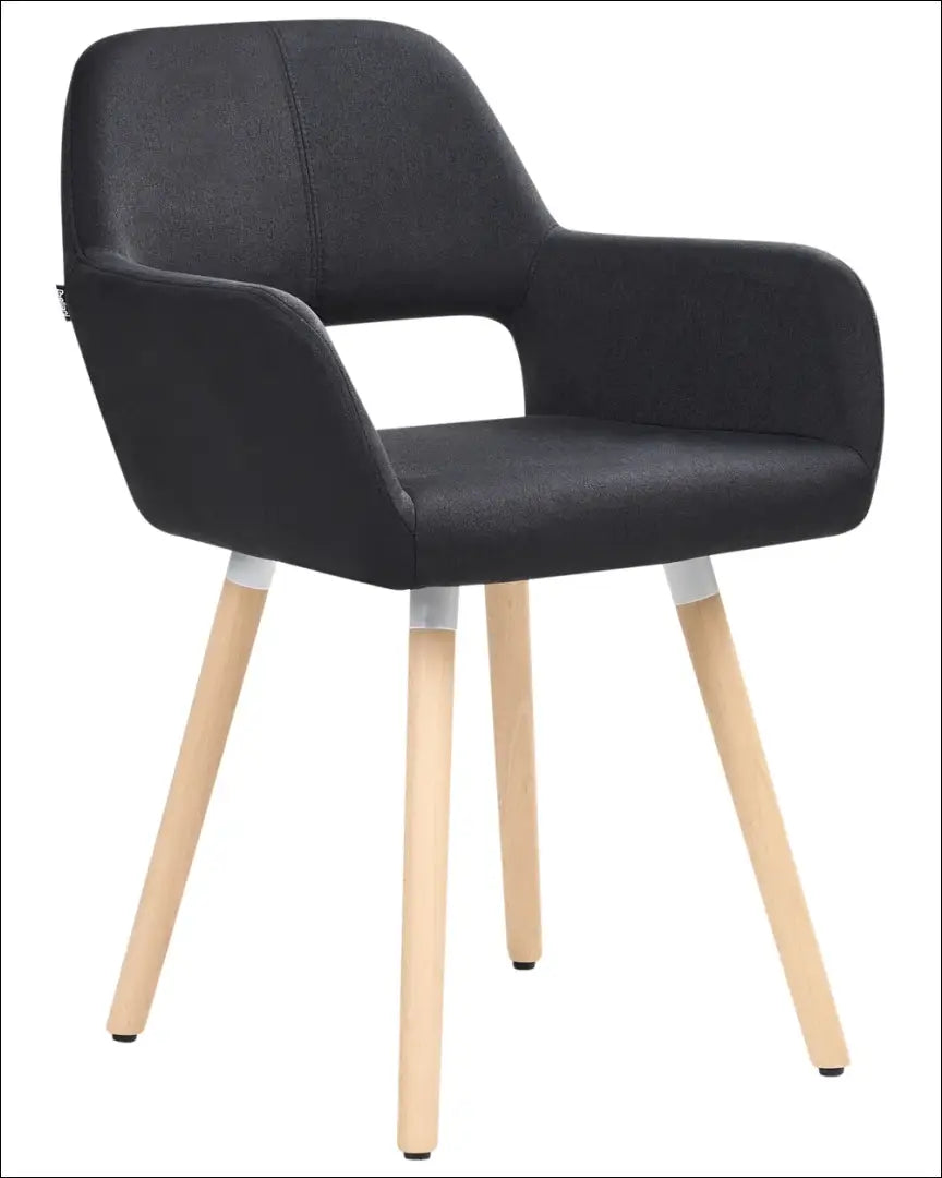 Kėdė VI1112 - €69 Save 50% 50-100, __label:Pristatymas 1-2 d.d., color-juoda, kedes-valgomojo, material-gobelenas €50