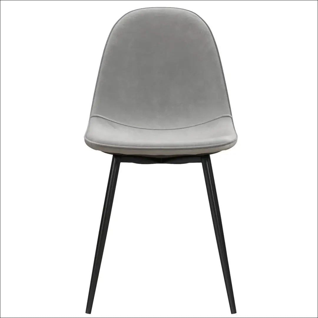 Kėdė VI1117 - €49 Save 50% 25-50, __label:Pristatymas 1-2 d.d., color-pilka, kedes-valgomojo, material-aksomas €25