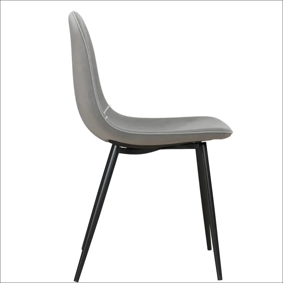 Kėdė VI1117 - €49 Save 50% 25-50, __label:Pristatymas 1-2 d.d., color-pilka, kedes-valgomojo, material-aksomas €25