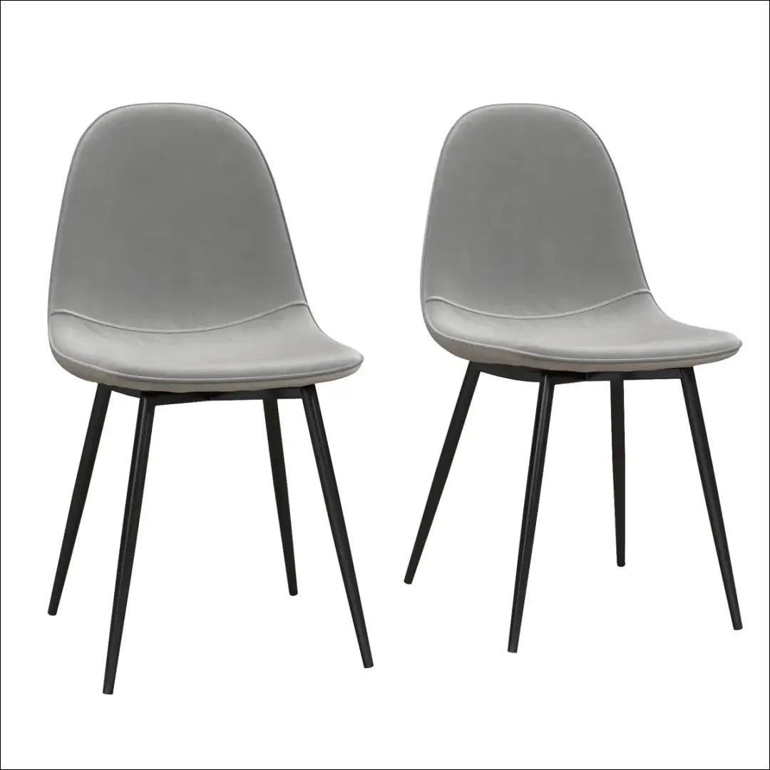 Kėdė VI1117 - €49 Save 50% 25-50, __label:Pristatymas 1-2 d.d., color-pilka, kedes-valgomojo, material-aksomas €25