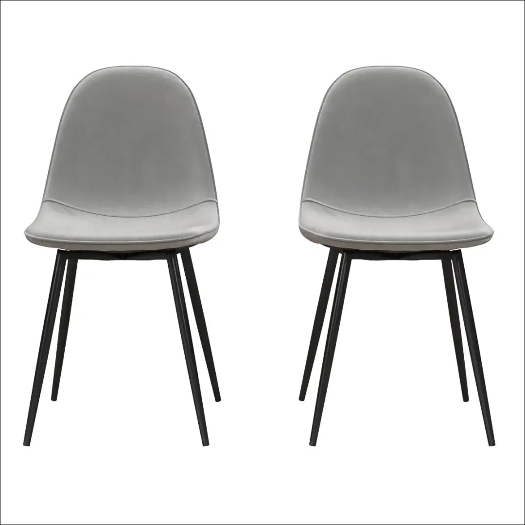 Kėdė VI1117 - €49 Save 50% 25-50, __label:Pristatymas 1-2 d.d., color-pilka, kedes-valgomojo, material-aksomas €25