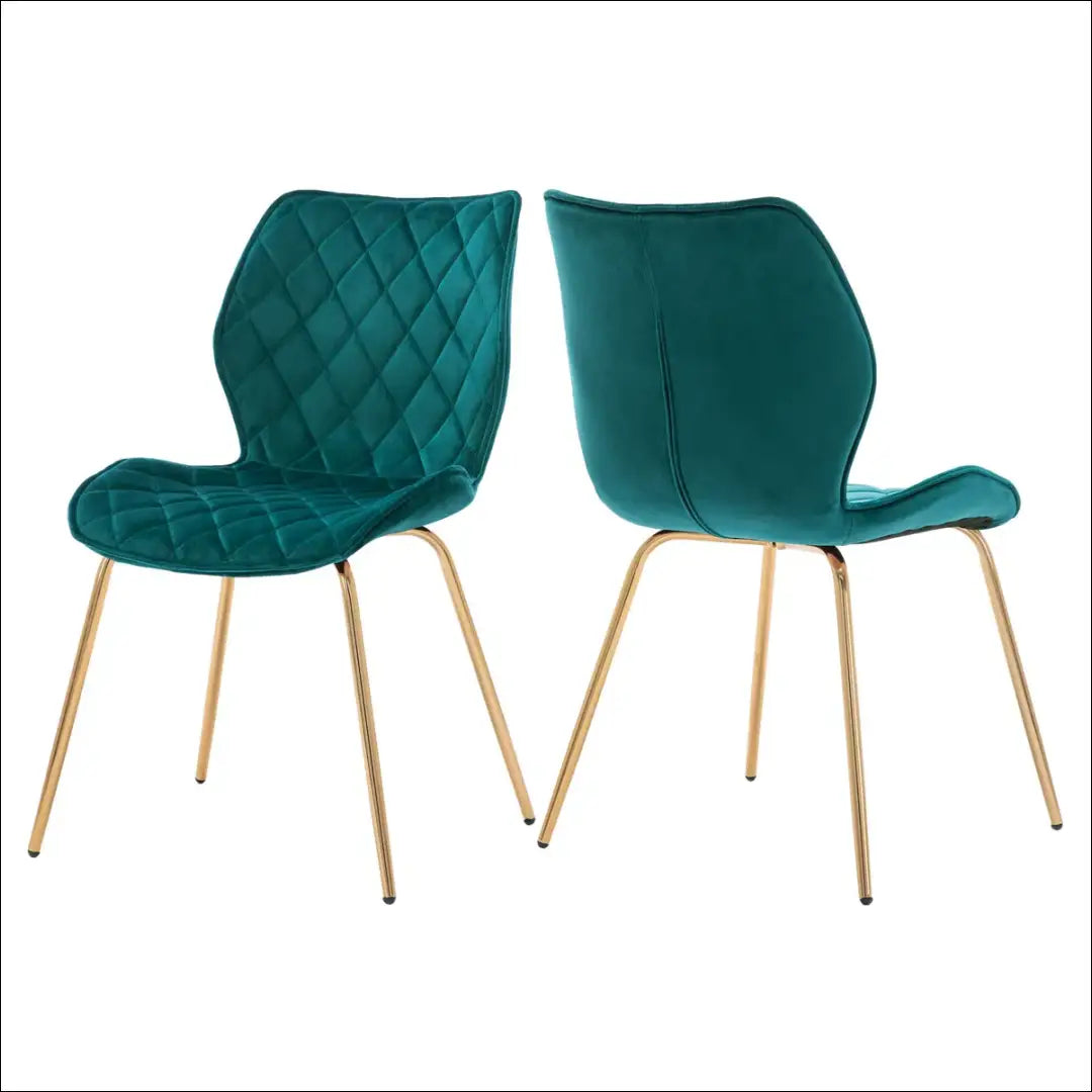 Kėdė VI1122 - €68 Save 50% 50-100, __label:Pristatymas 1-2 d.d., color-turkis, kedes-valgomojo, material-aksomas €50