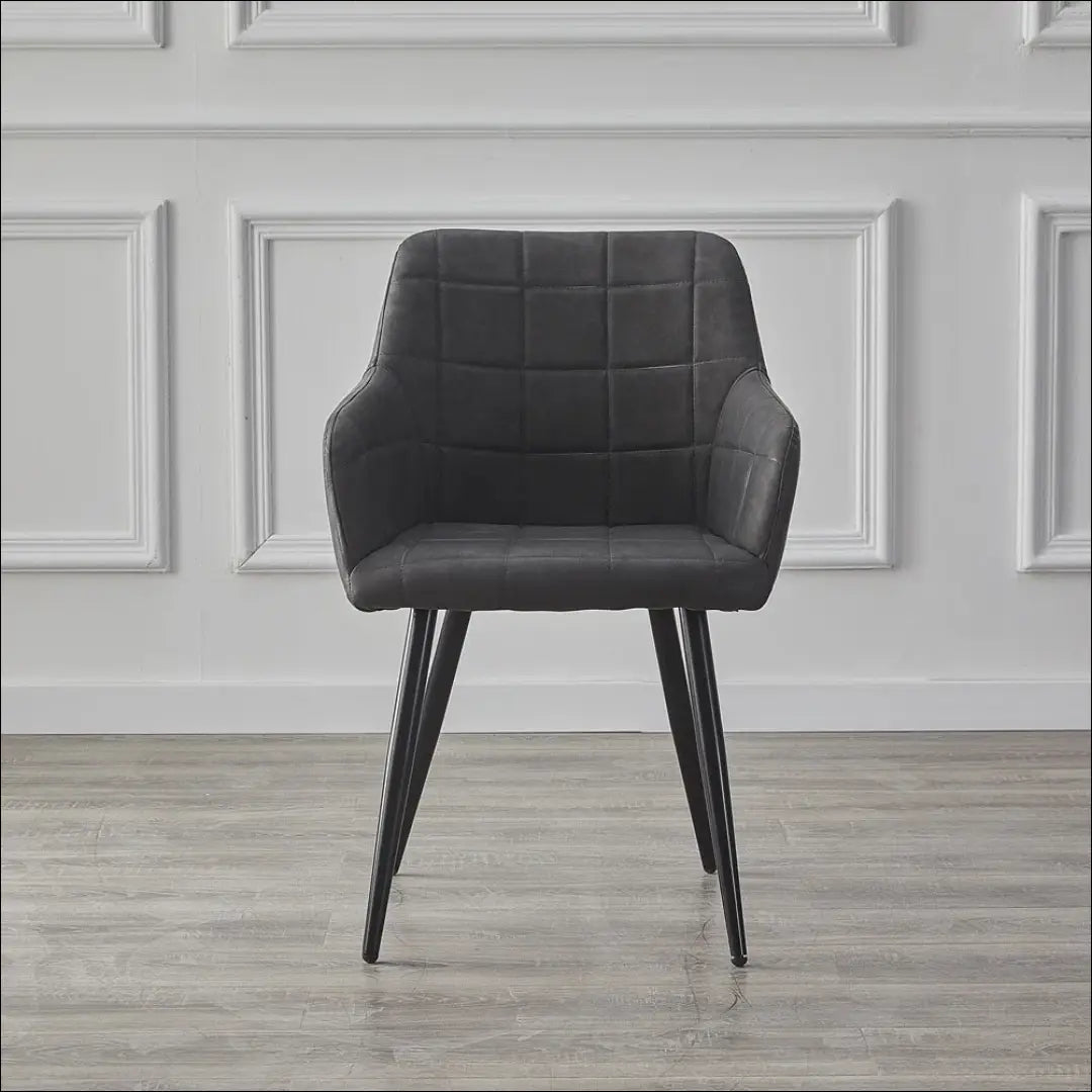 Kėdė VI1139 - €55 Save 50% 50-100, __label:Pristatymas 1-2 d.d., color-pilka, kedes-valgomojo, material-dirbtine-oda