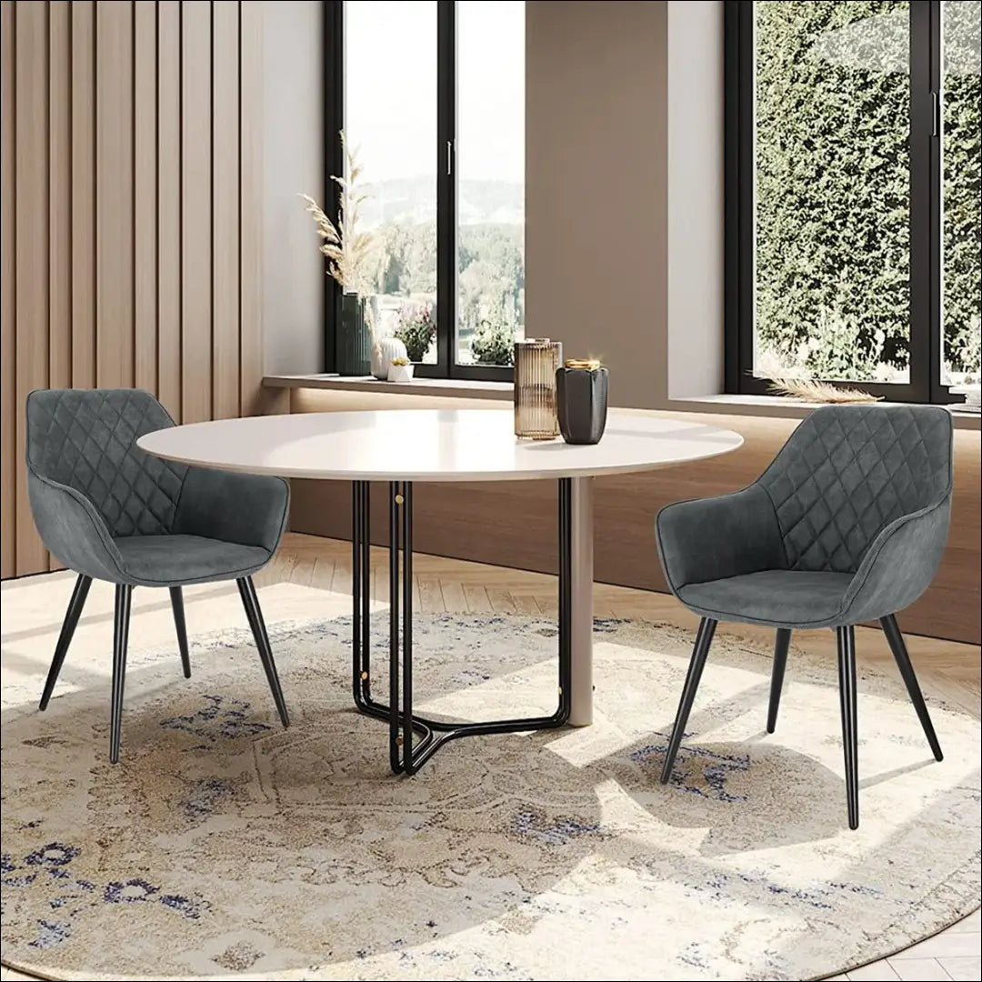 Kėdė VI1147 - €52 Save 50% 50-100, __label:Pristatymas 1-2 d.d., color-pilka, kedes-valgomojo, material-dirbtine-oda