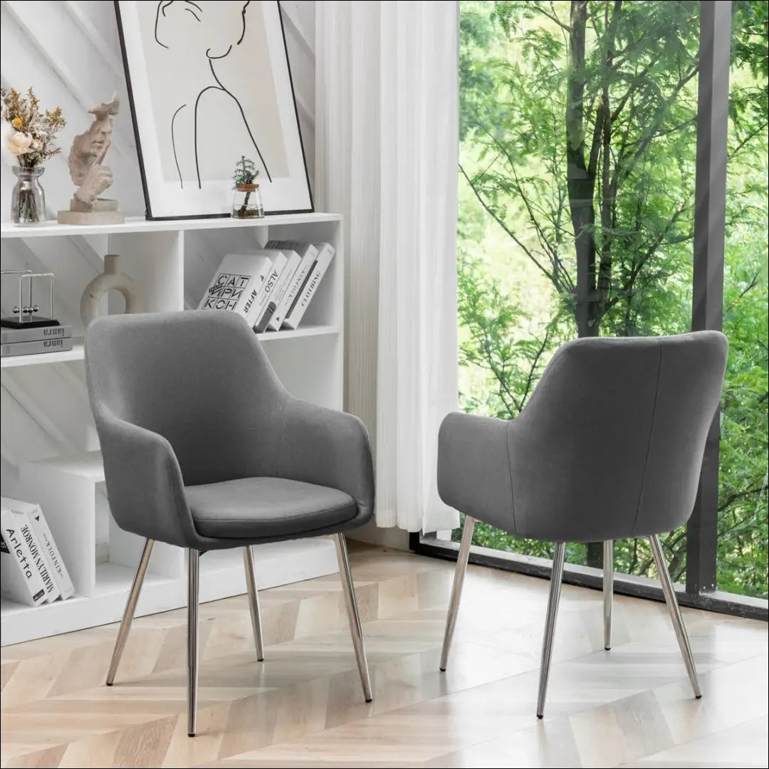 Kėdė VI1148 - €49 Save 50% 25-50, __label:Pristatymas 1-2 d.d., color-pilka, kedes-valgomojo, material-gobelenas €25