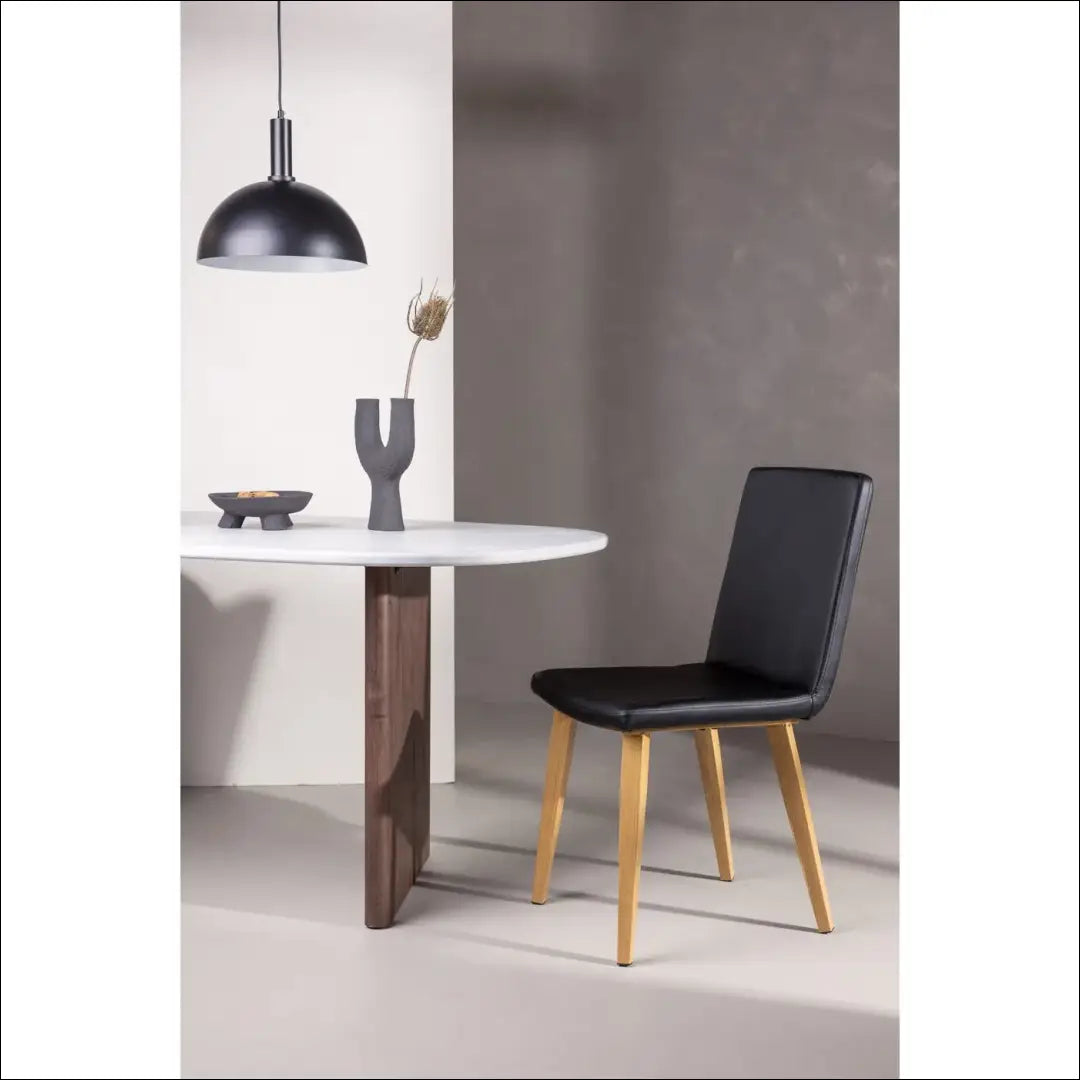 Kėdė VI1158 - €54 Save 50% 50-100, __label:Pristatymas 1-2 d.d., color-juoda, kedes-valgomojo, material-dirbtine-oda