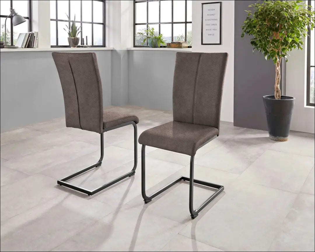 Kėdė VI1182 - €85 Save 50% 50-100, __label:Pristatymas 1-2 d.d., color-ruda, kedes-valgomojo, material-poliesteris €50