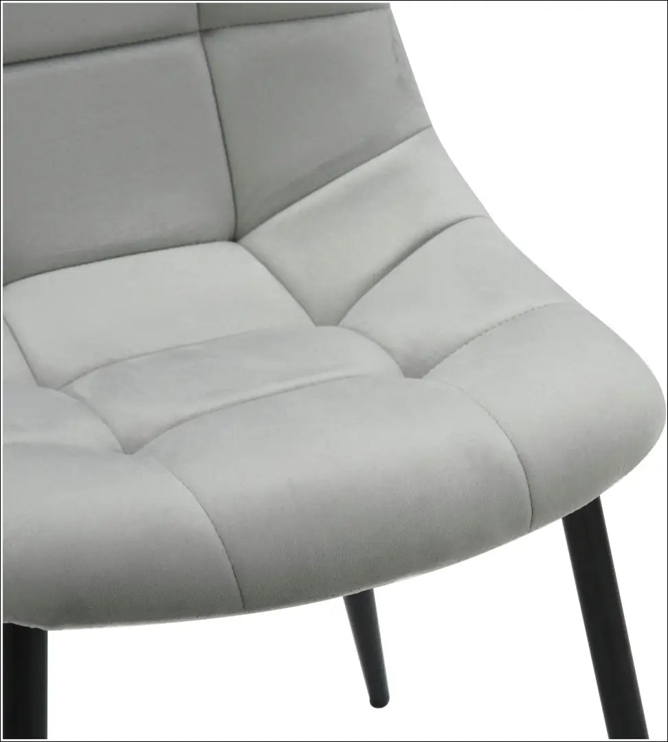 Kėdė VI1184 - €58 Save 50% 50-100, __label:Pristatymas 1-2 d.d., color-pilka, kedes-valgomojo, material-aksomas €50