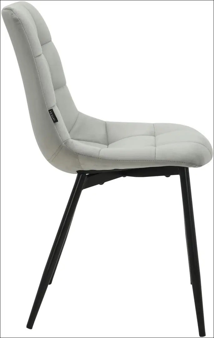 Kėdė VI1184 - €58 Save 50% 50-100, __label:Pristatymas 1-2 d.d., color-pilka, kedes-valgomojo, material-aksomas €50