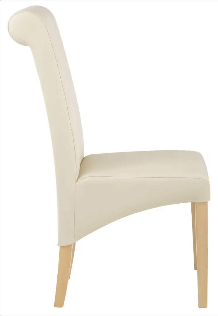 Kėdė VI1185 - €53 Save 50% 50-100, __label:Pristatymas 1-2 d.d., color-kremas, kedes-valgomojo, material-dirbtine-oda