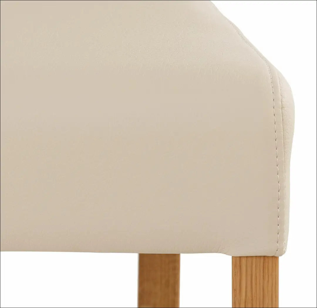 Kėdė VI1186 - €54 Save 50% 50-100, __label:Pristatymas 1-2 d.d., color-kremas, kedes-valgomojo, material-dirbtine-oda