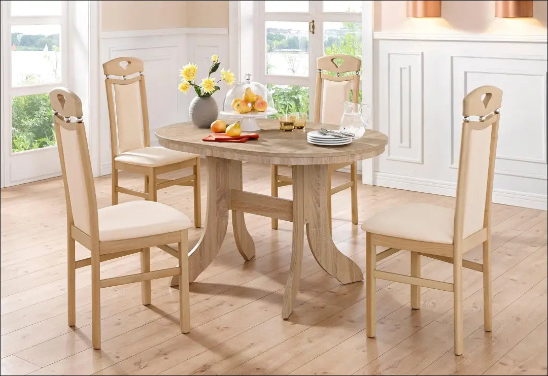 Kėdė VI1191 - €65 Save 50% 50-100, __label:Pristatymas 1-2 d.d., color-kremas, color-ruda, kedes-valgomojo €50 to €100