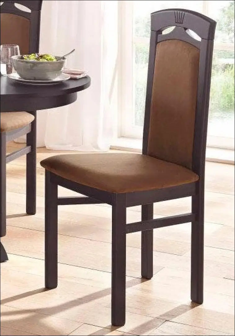 Kėdė VI1192 - €65 Save 50% 50-100, __label:Pristatymas 1-2 d.d., color-ruda, kedes-valgomojo, material-aksomas €50