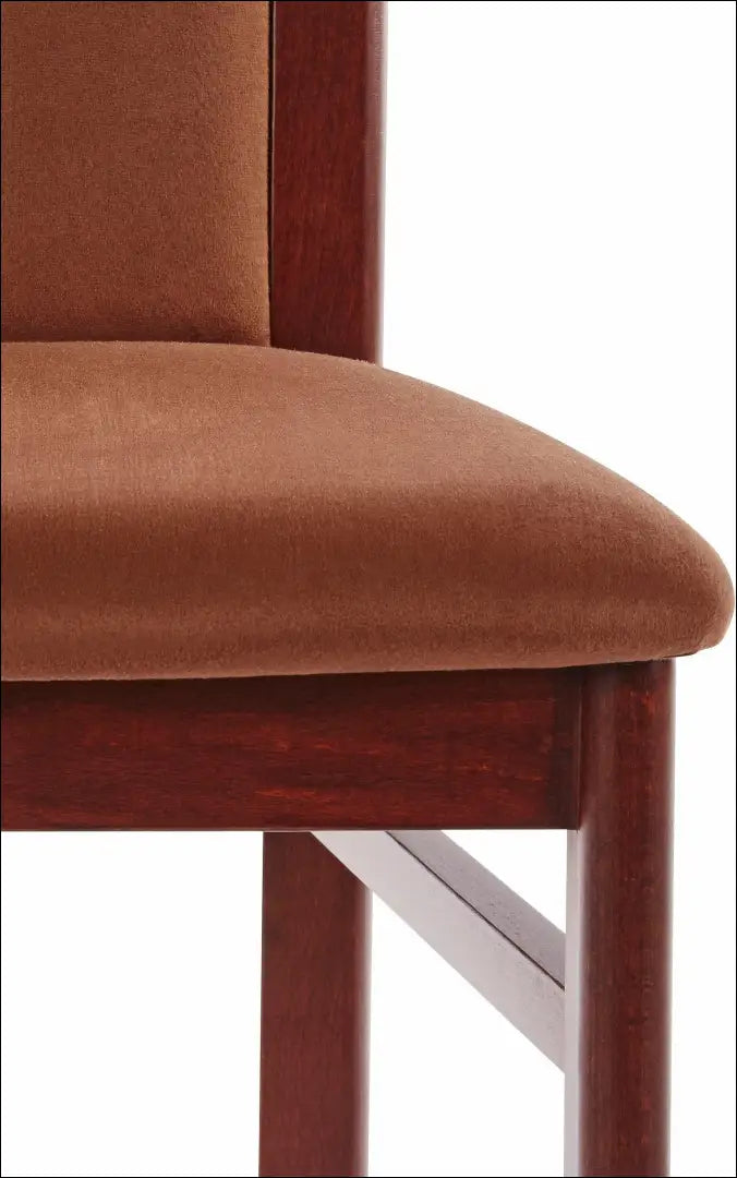 Kėdė VI1192 - €65 Save 50% 50-100, __label:Pristatymas 1-2 d.d., color-ruda, kedes-valgomojo, material-aksomas €50