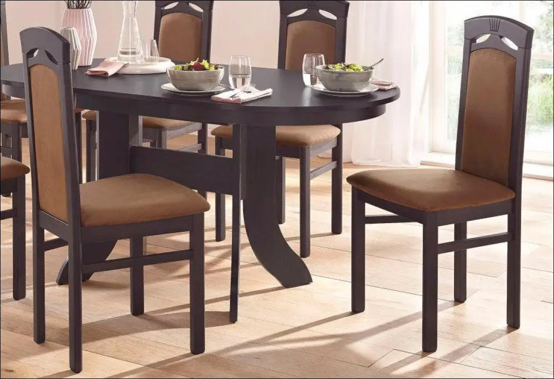 Kėdė VI1192 - €65 Save 50% 50-100, __label:Pristatymas 1-2 d.d., color-ruda, kedes-valgomojo, material-aksomas €50