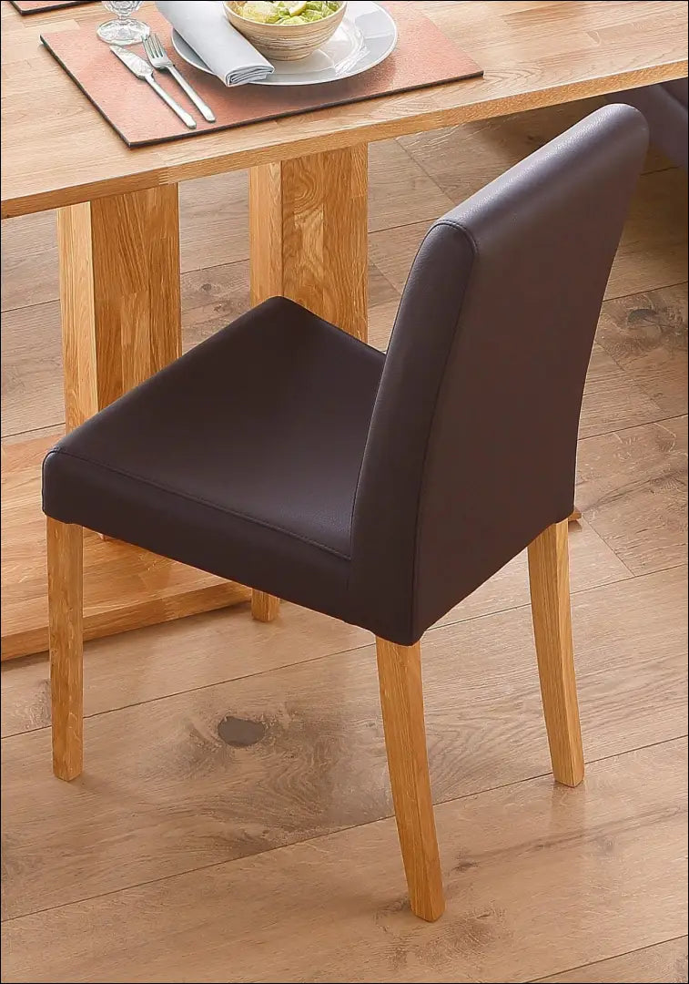 Kėdė VI1198 - €62 Save 50% 50-100, __label:Pristatymas 1-2 d.d., color-ruda, kedes-valgomojo, material-dirbtine-oda €50