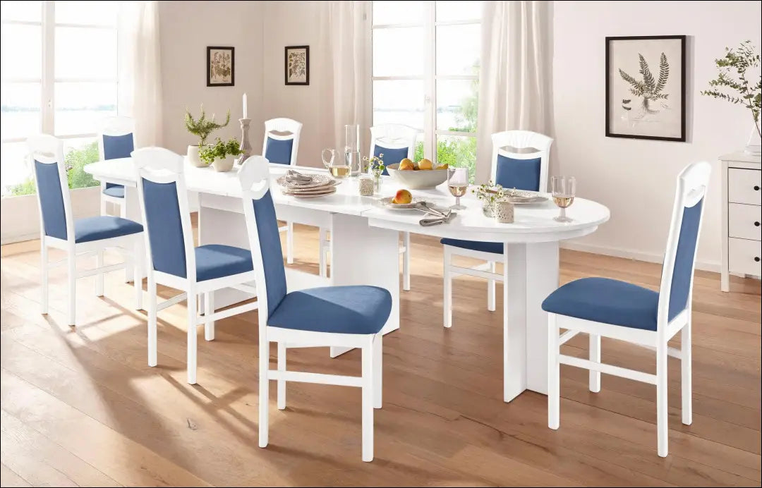 Kėdė VI1204 - €37 Save 50% 25-50, __label:Pristatymas 1-2 d.d., color-balta, color-melyna, kedes-valgomojo €25 to €50