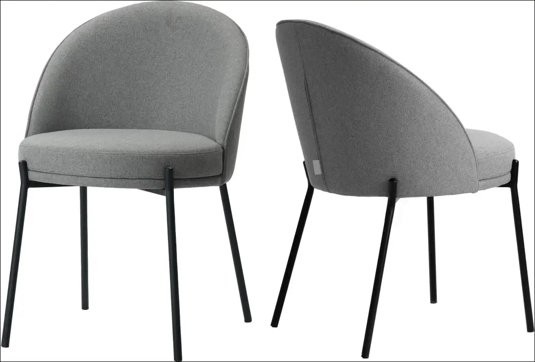 Kėdė VI1215 - €52 Save 50% 50-100, __label:Pristatymas 1-2 d.d., color-pilka, kedes-valgomojo, material-gobelenas €50