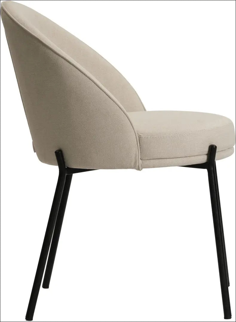 Kėdė VI1230 - €75 Save 50% 50-100, __label:Pristatymas 1-2 d.d., color-kremas, kedes-valgomojo, material-gobelenas €50