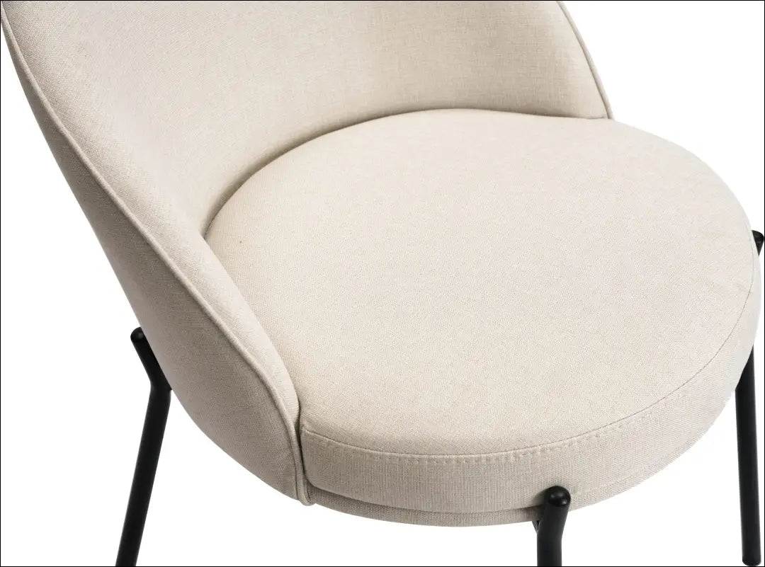 Kėdė VI1230 - €75 Save 50% 50-100, __label:Pristatymas 1-2 d.d., color-kremas, kedes-valgomojo, material-gobelenas €50