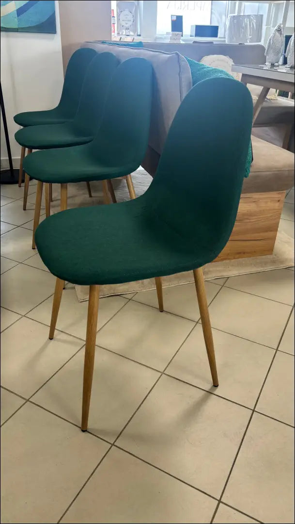 Kėdė VI1245 - €32 Save 50% 25-50, __label:Pristatymas 1-2 d.d., color-zalia, kedes-valgomojo, material-gobelenas €25