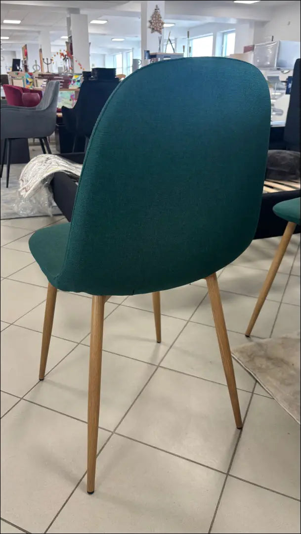 Kėdė VI1245 - €32 Save 50% 25-50, __label:Pristatymas 1-2 d.d., color-zalia, kedes-valgomojo, material-gobelenas €25