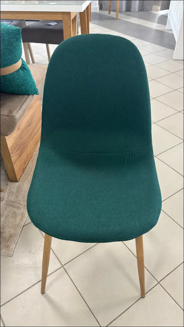 Kėdė VI1245 - €32 Save 50% 25-50, __label:Pristatymas 1-2 d.d., color-zalia, kedes-valgomojo, material-gobelenas €25