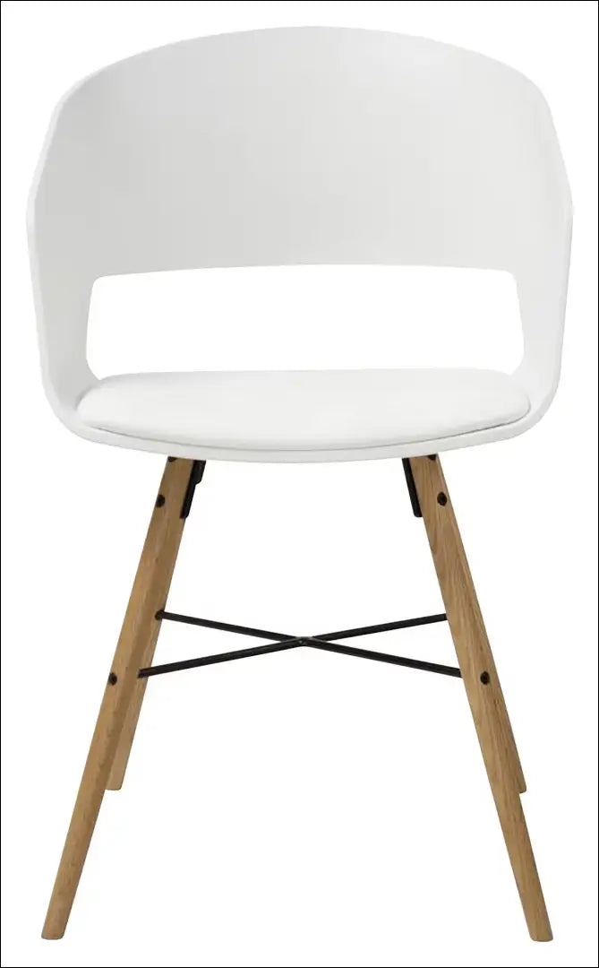 Kėdė VI1257 - €45 Save 50% 25-50, __label:Pristatymas 1-2 d.d., color-balta, kedes-valgomojo, material-eko-oda €25