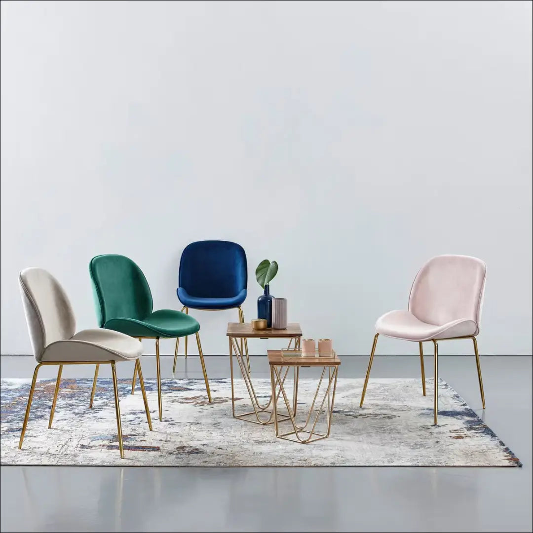 Kėdė VI1259 - €49 Save 50% 25-50, __label:Pristatymas 1-2 d.d., color-pilka, kedes-valgomojo, material-aksomas €25