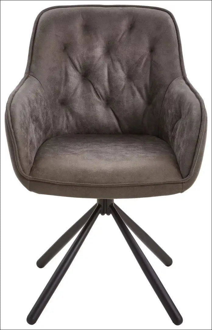 Kėdė VI1268 - €40 Save 70% 25-50, __label:Pristatymas 1-2 d.d., color-pilka, material-eko-oda, pazeistas €25 to €50