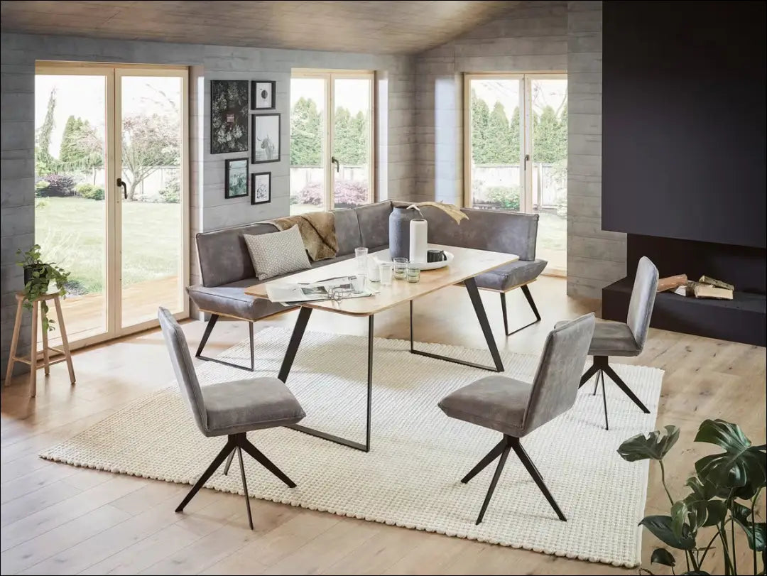 Kėdė VI1376 - €110 Save 50% 100-200, __label:Pristatymas 1-2 d.d., color-pilka, color-ruda, kedes-valgomojo €100