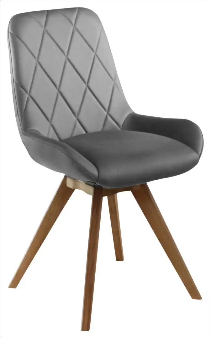 Kėdė VI1406 - €45 Save 65% 25-50, __label:Pristatymas 1-2 d.d., color-pilka, material-dirbtine-oda, pazeistas €25