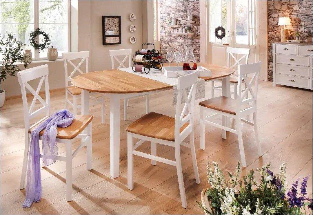 Kėdė VI1448 - €48 Save 50% 25-50, __label:Pristatymas 1-2 d.d., color-balta, color-ruda, kedes-valgomojo €25 to €50