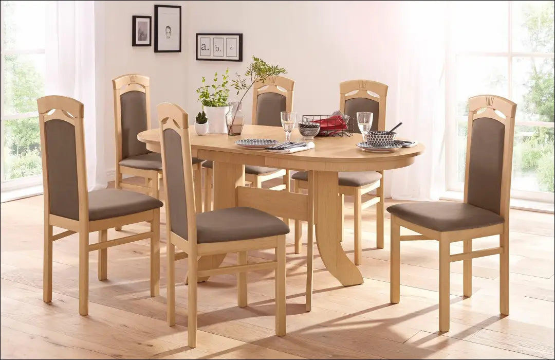 Kėdė VI1477 - €48 Save 50% 25-50, __label:Pristatymas 1-2 d.d., color-ruda, kedes-valgomojo, material-aksomas €25