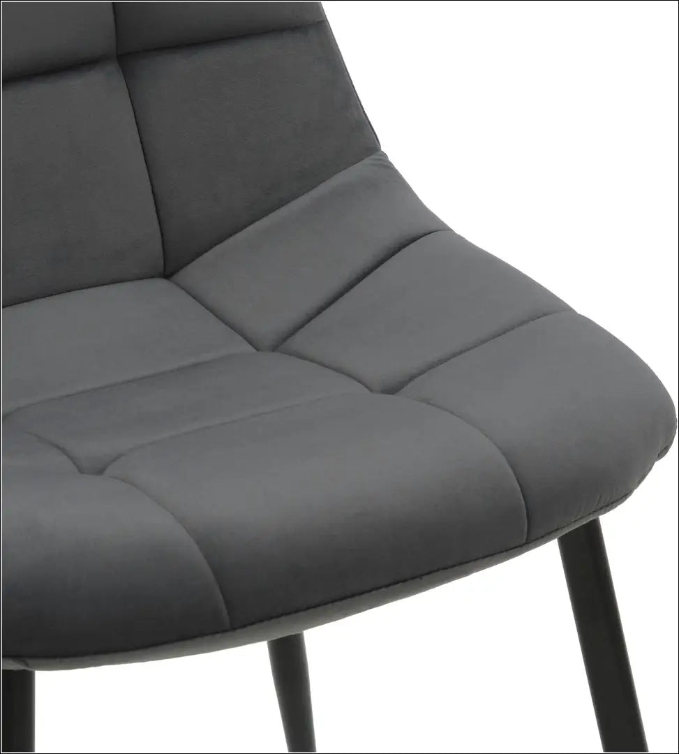 Kėdė VI1503 - €45 Save 50% 25-50, __label:Pristatymas 1-2 d.d., color-pilka, kedes-valgomojo, material-aksomas Aksomas