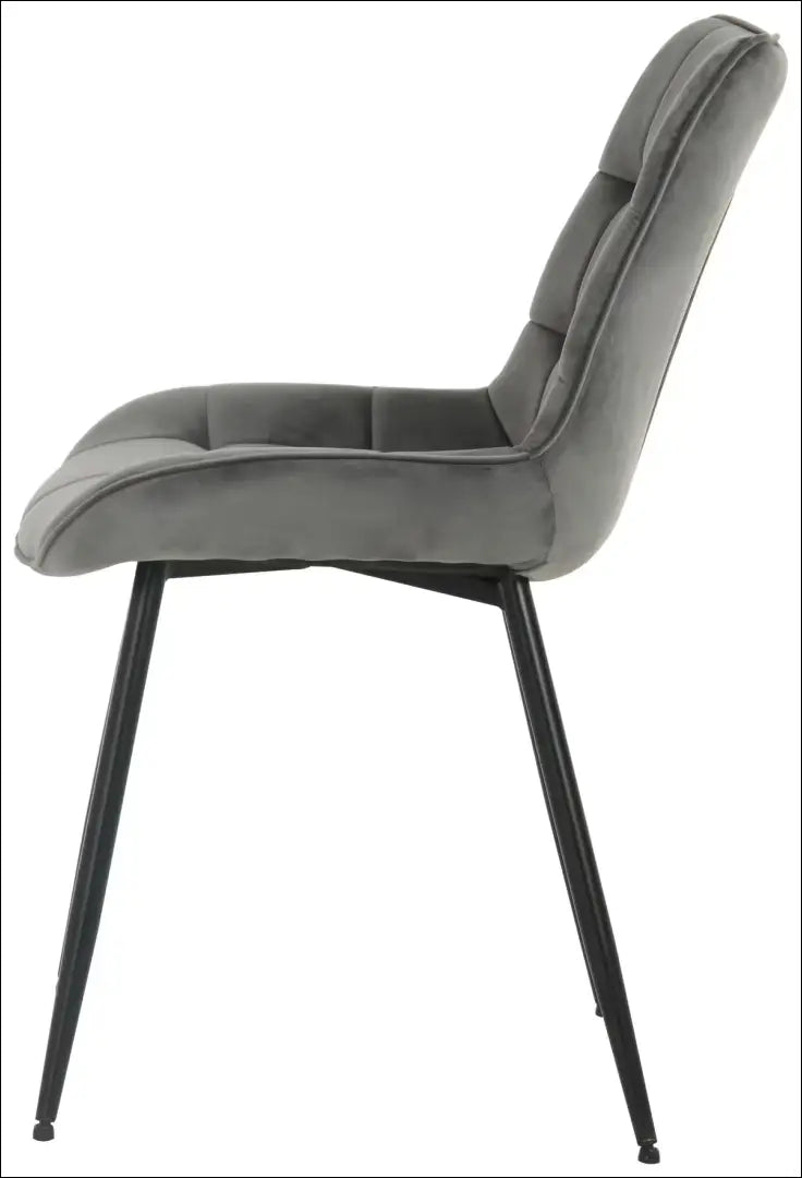 Kėdė VI1524 - €49 Save 50% 25-50, __label:Pristatymas 1-2 d.d., color-pilka, kedes-valgomojo, material-aksomas Aksomas