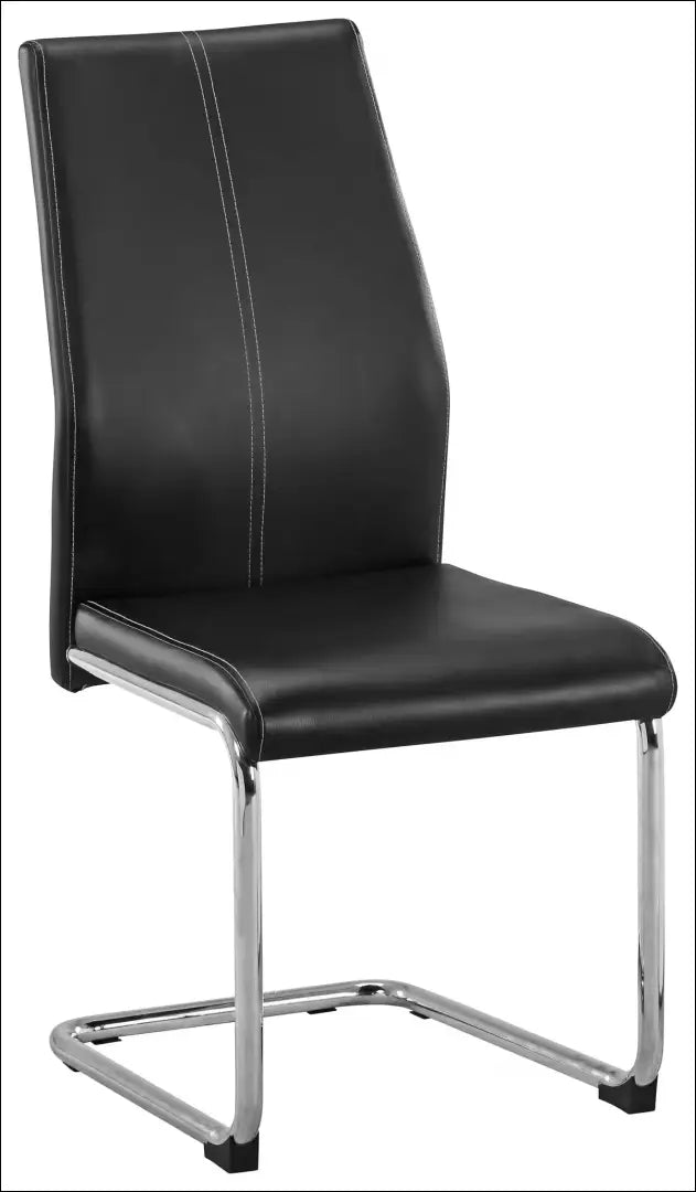 Kėdė VI1534 - €53 Save 50% 50-100, __label:Pristatymas 1-2 d.d., color-juoda, color-sidabrine, kedes-valgomojo Dirbtinė