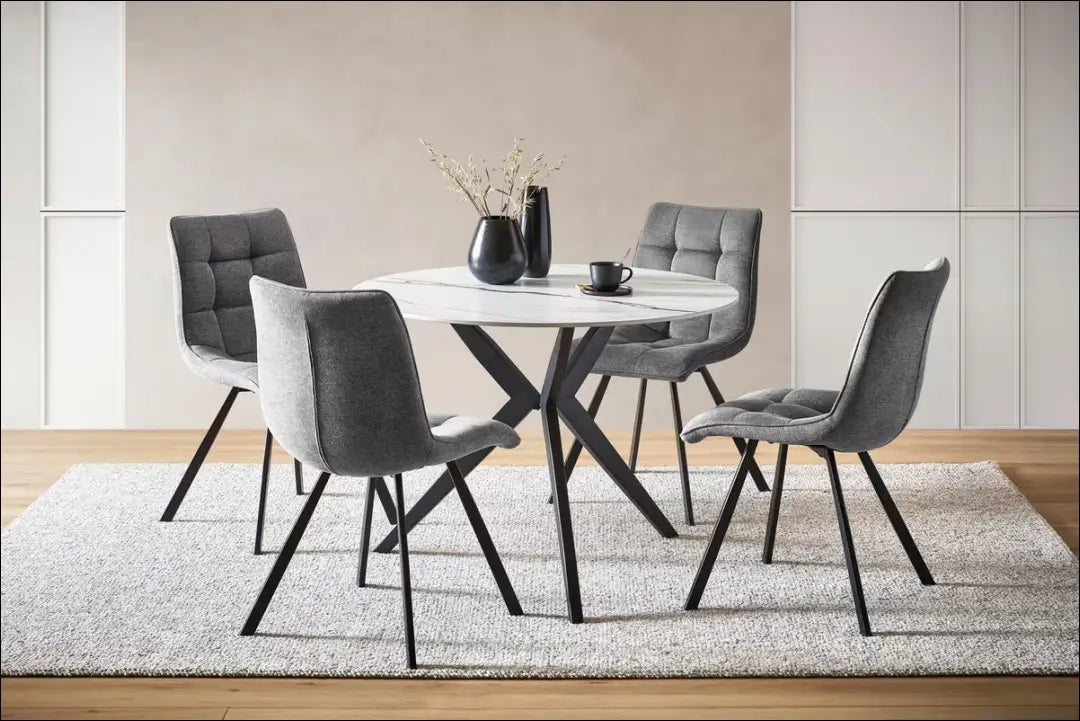 Kėdė VI1537 - €49 Save 50% 25-50, __label:Pristatymas 1-2 d.d., color-pilka, kedes-valgomojo, material-poliesteris