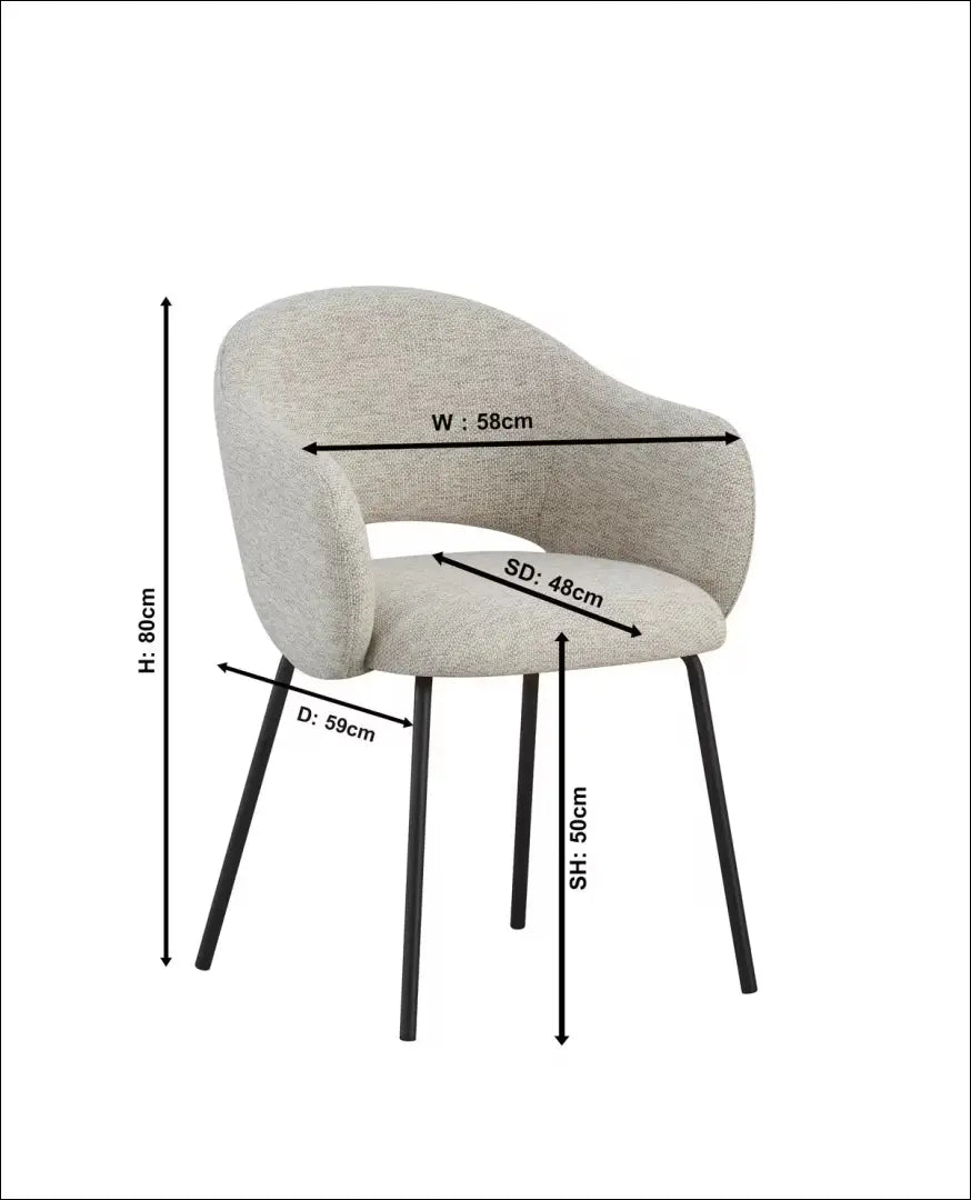 Kėdė VI1545 - €52 Save 50% 50-100, __label:Pristatymas 1-2 d.d., color-smelio, kedes-valgomojo, material-poliesteris