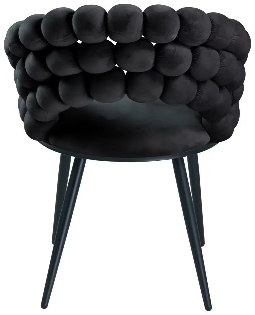 Kėdė VI1553 - €85 Save 50% 50-100, __label:Pristatymas 1-2 d.d., color-juoda, kedes-valgomojo, material-aksomas Aksomas
