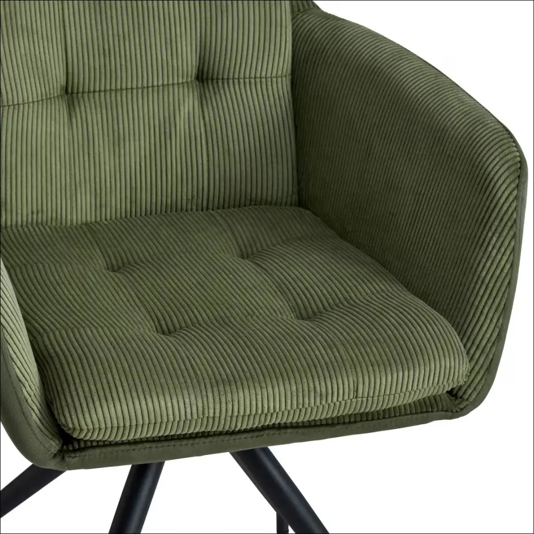 Kėdė VI1576 - €75 Save 50% 50-100, __label:Pristatymas 1-2 d.d., color-zalia, kedes-valgomojo, material-aksomas Aksomas