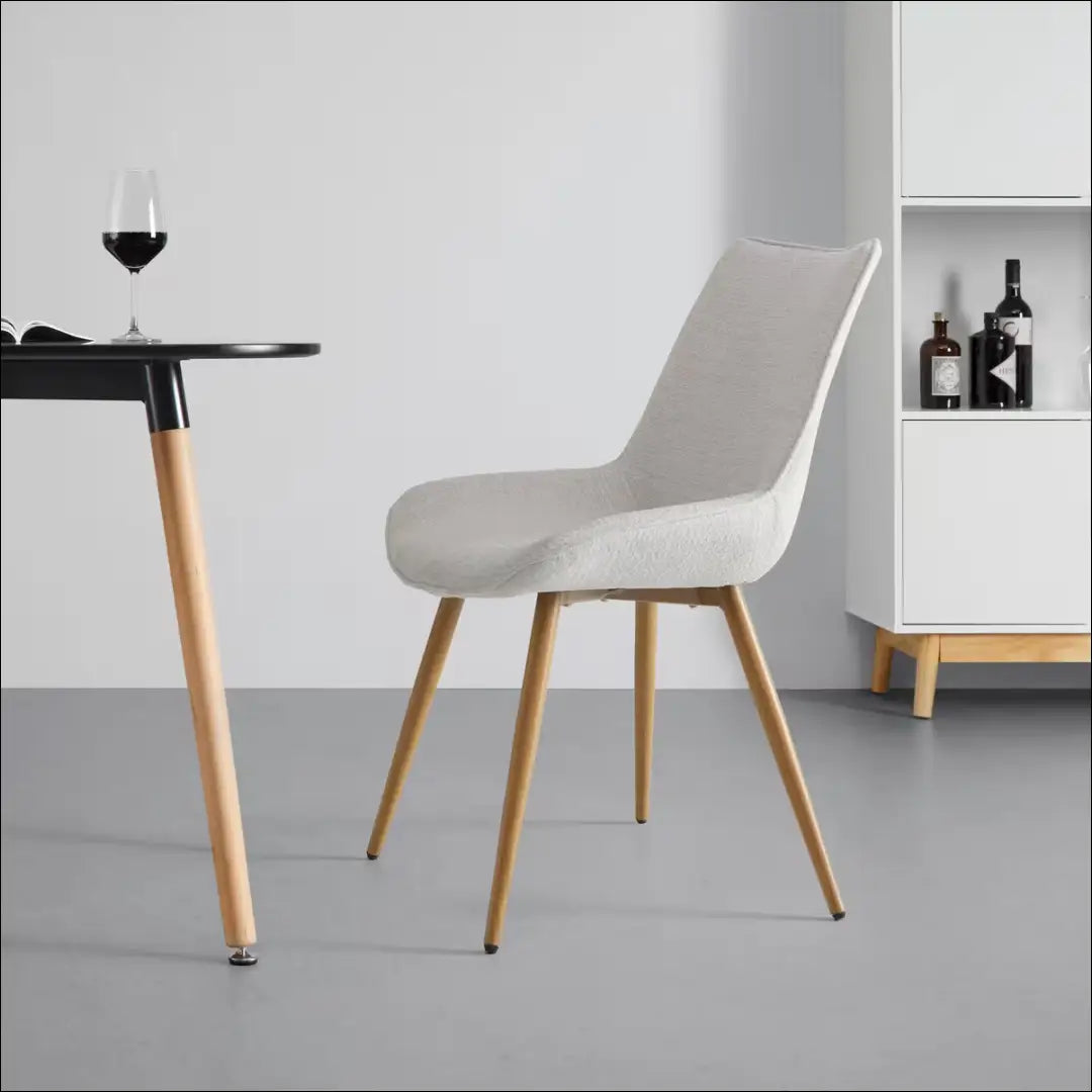 Kėdė VI1580 - €52 Save 50% 50-100, __label:Pristatymas 1-2 d.d., color-kremas, kedes-valgomojo, material-poliesteris