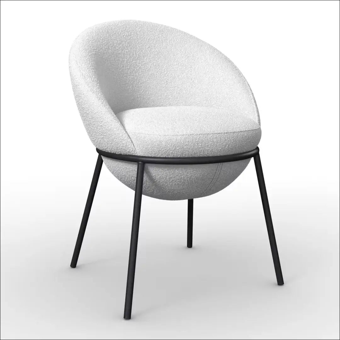 Kėdė VI1587 - €105 Save 50% 100-200, __label:Pristatymas 1-2 d.d., boucle, color-balta, kedes-valgomojo Balta Armchairs