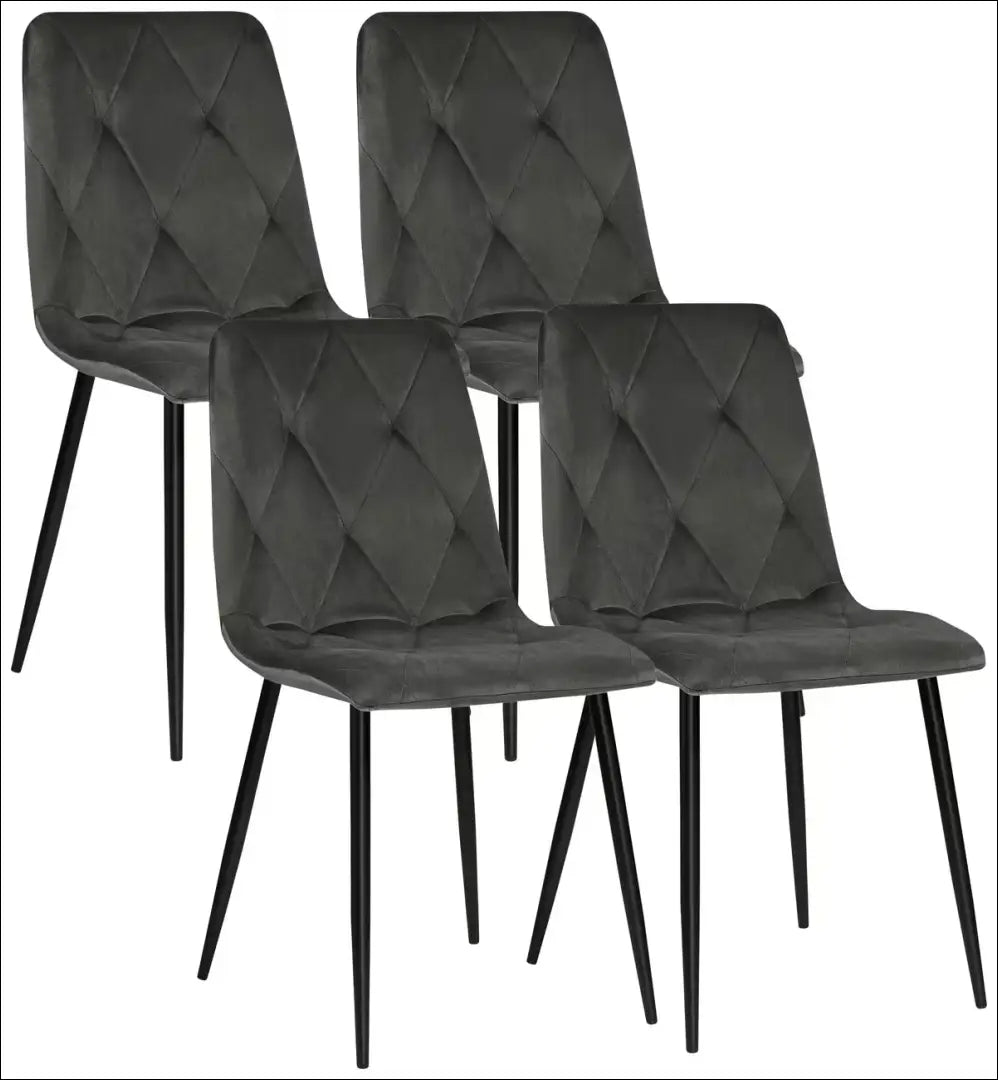 Kėdė VI1602 - €49 Save 50% 25-50, __label:Pristatymas 1-2 d.d., color-pilka, kedes-valgomojo, material-aksomas Aksomas
