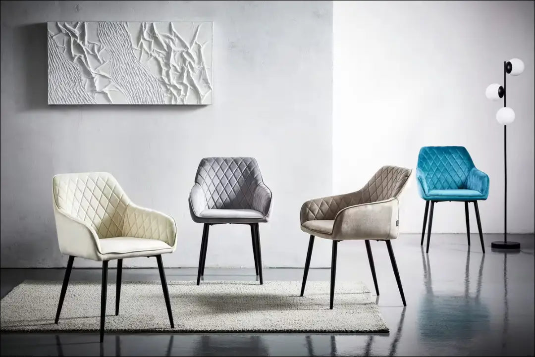 Kėdė VI1618 - €60 Save 50% 50-100, __label:Pristatymas 1-2 d.d., color-smelio, kedes-valgomojo, material-aksomas