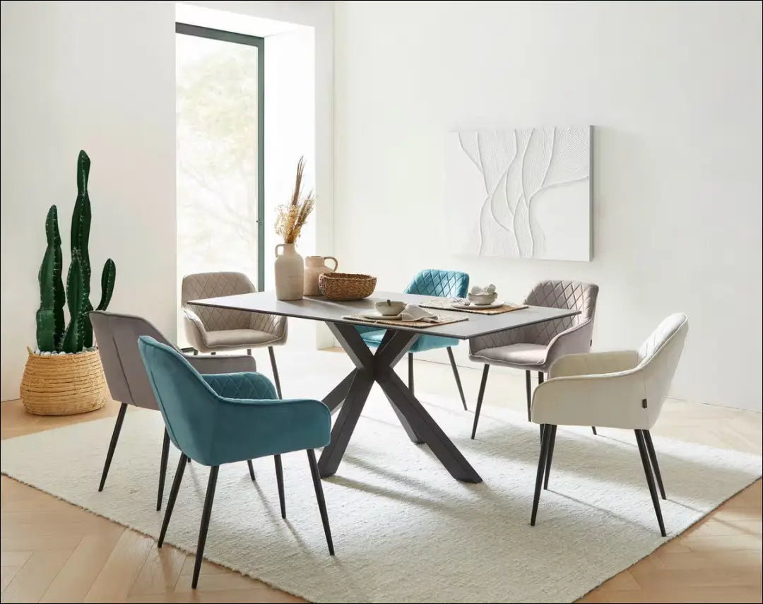 Kėdė VI1618 - €60 Save 50% 50-100, __label:Pristatymas 1-2 d.d., color-smelio, kedes-valgomojo, material-aksomas