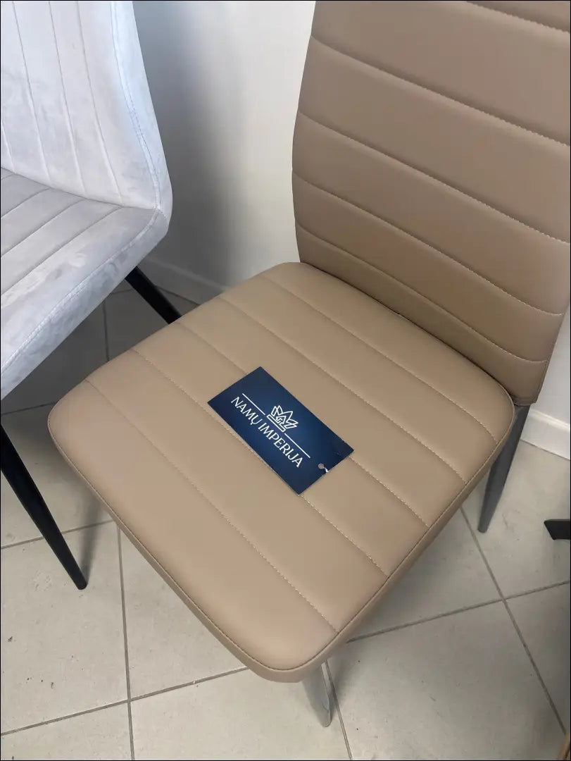 Kėdė VI1635 - €31 Save 30% 25-50, __label:Pristatymas 1-2 d.d., color-smelio, kedes-valgomojo, material-eko-oda Eko-oda